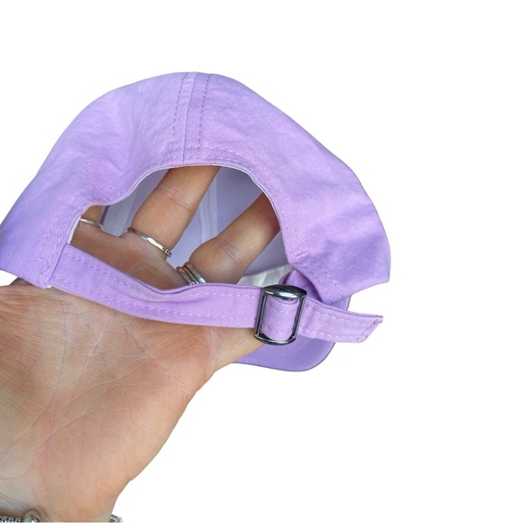 Purple Baseball Cap with Daisy Embroidery I OSFM - Picture 4 of 7